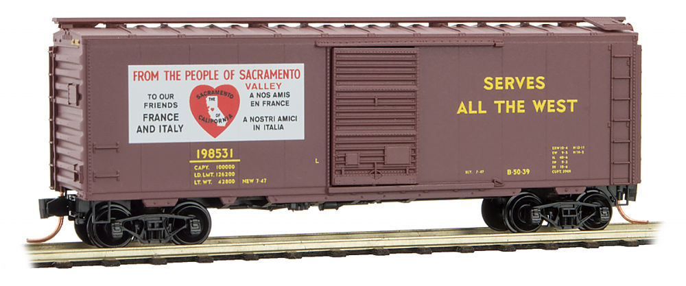 Details about   N Scale 50' Box Car URTX Raskin Packing Freight Car Life-Like excellent 