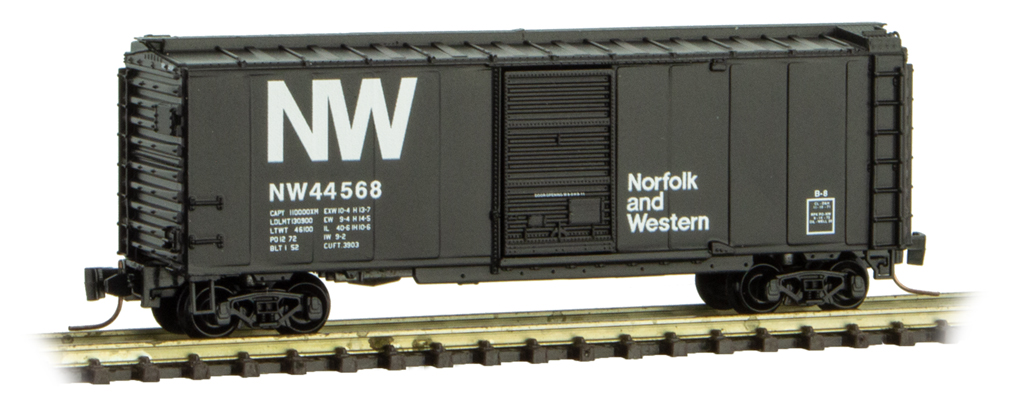 N Scale MTL Micro-Trains 45020 N&W Norfolk Western 50' Fishbelly Flat Car 202542 