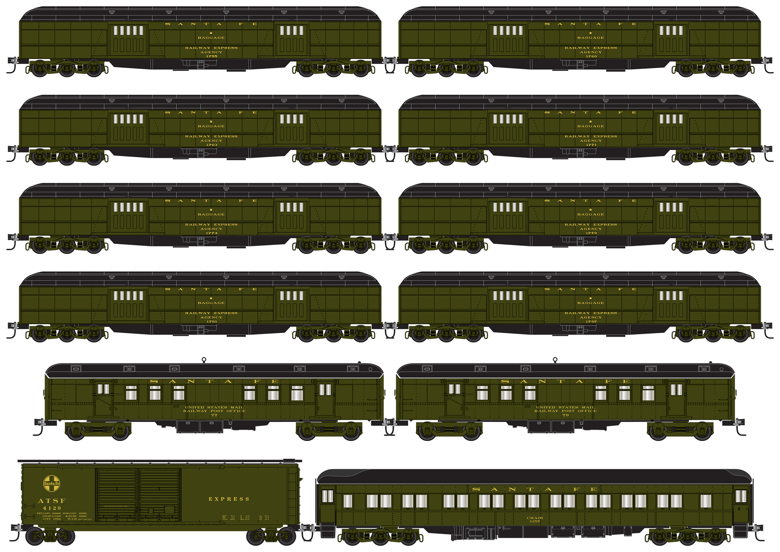 9553 Fleischmann DB Logos for Passenger Coaches New in Packet 
