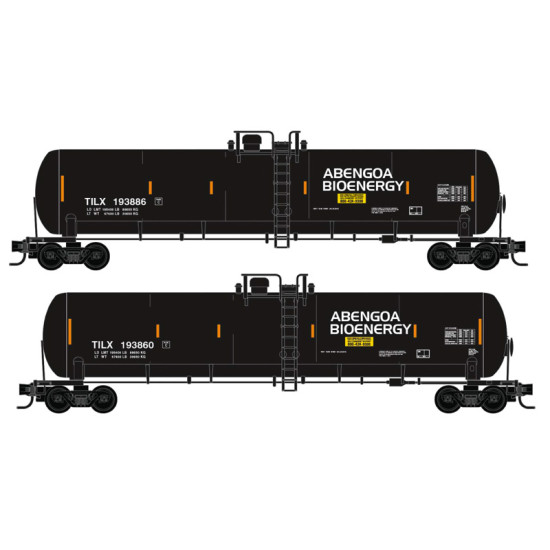 N Scale TILX Abengoa Bioenergy 2-Pack 56' General Service Tank Car