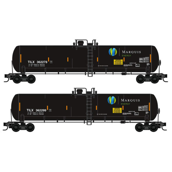 N Scale TILX Marquis Energy 2-Pack 56' General Service Tank Car