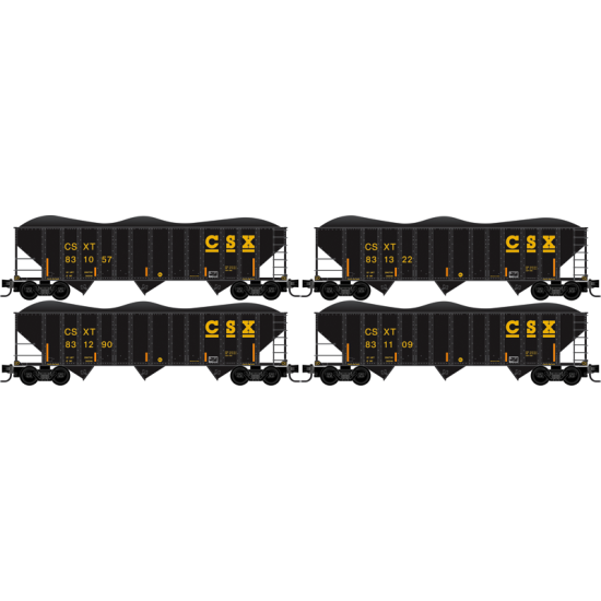N Scale CSX 4-Pack CSX Pack