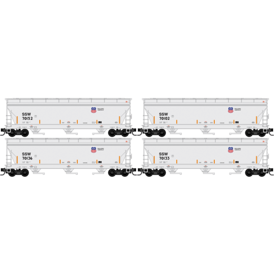 N Scale  Union Pacific ex-SSW 4-Pack