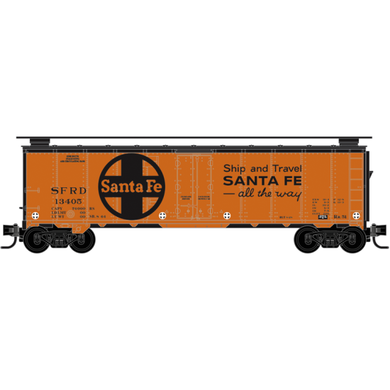 N Atchison, Topeka & Santa Fe Ice Reefer 4-Pack