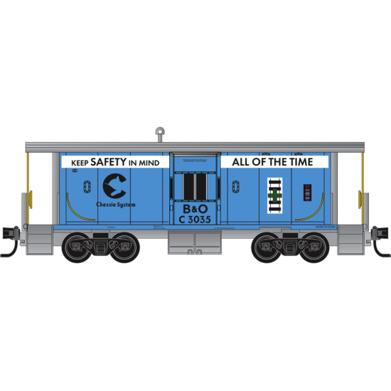 N Chessie “Safety Program” Caboose 3-Pack #1
