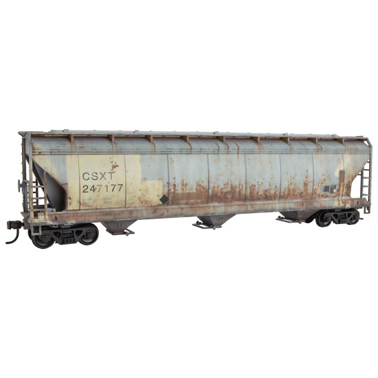 HO CSXT Weathered  hopper Rd# 247177  MSRP $49.95 (PAY 25% DEPOSIT NOW)  - Available 8/2024
