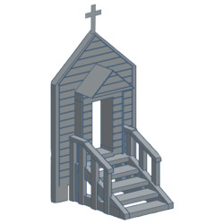 Chapel car with Chapel Facade Rel 12/24 - MSRP $32.95 (PAY 25% DEPOSIT NOW)