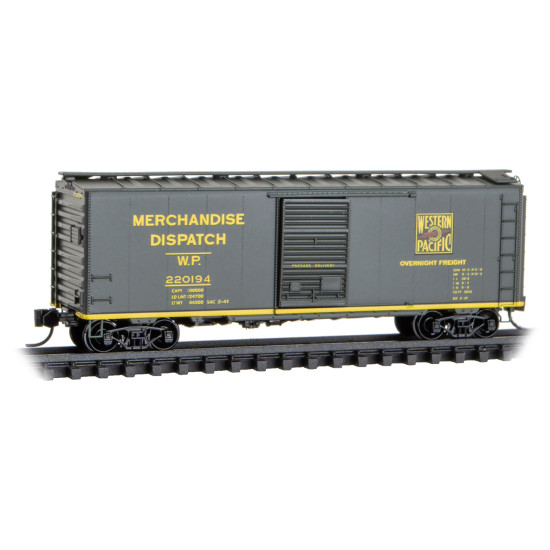 N Western Pacific 4-Car Runner Pack #233