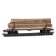 N Logging Car 4-Pack, Runner Pack #232