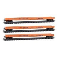 N Strates Shows Flat Car 3-Pack