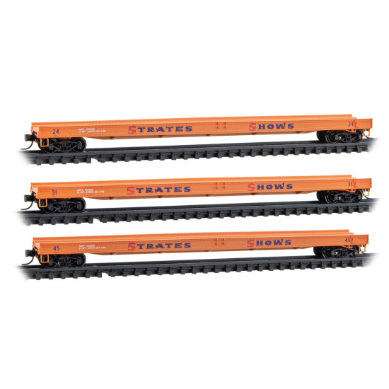 N Strates Shows Flat Car 3-Pack N Strates Shows Flat Car 3-Pack