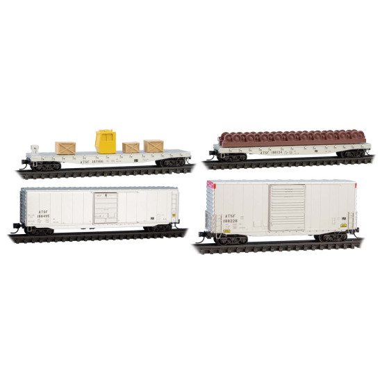 N Atchison Topeka & Santa Fe MOW 4-Pack N Atchison Topeka & Santa Fe MOW 4-Pack