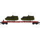 PRE ORDER: N Atchison, Topeka and Santa Fe 2-Pack with Helicopter Load PRE ORDER: N Atchison, Topeka and Santa Fe 2-Pack with Helicopter Load