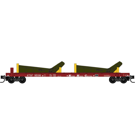 PRE ORDER: N Atchison, Topeka and Santa Fe 2-Pack with Helicopter Load PRE ORDER: N Atchison, Topeka and Santa Fe 2-Pack with Helicopter Load