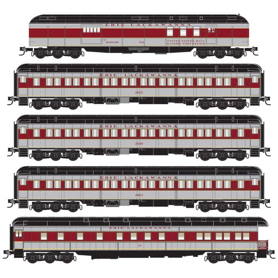 PRE ORDER: N Erie Lackawanna 5-Pack PRE ORDER: N Erie Lackawanna 5-Pack