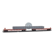 N Pennsylvania Flatcars with Impeller on Girder Load