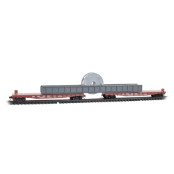 N Pennsylvania Flatcars with Impeller on Girder Load N Pennsylvania Flatcars with Impeller on Girder Load