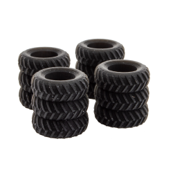 HO Log Construction Vehicle Tire 4-Pack