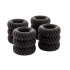 HO Log Construction Vehicle Tire 4-Pack