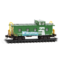 N Burlington Northern Christmas Graffiti Caboose