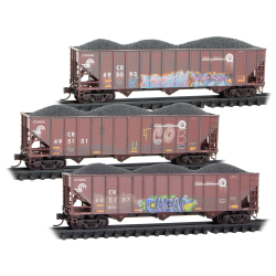 N Conrail Weathered 3-Pack