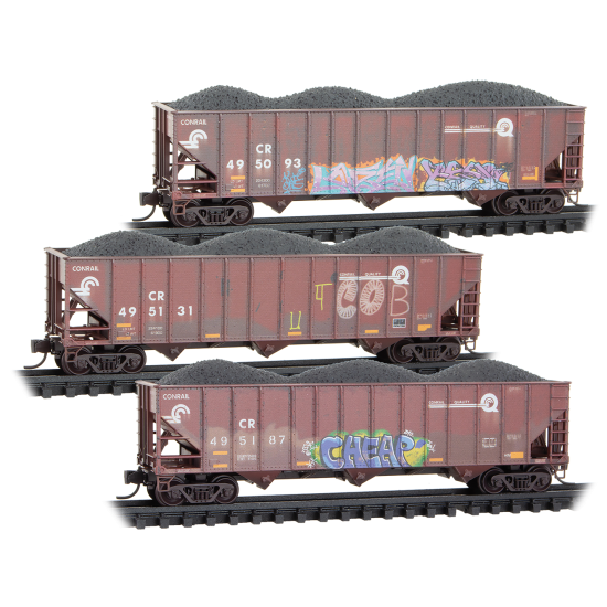 N Conrail Weathered 3-Pack N Conrail Weathered 3-Pack