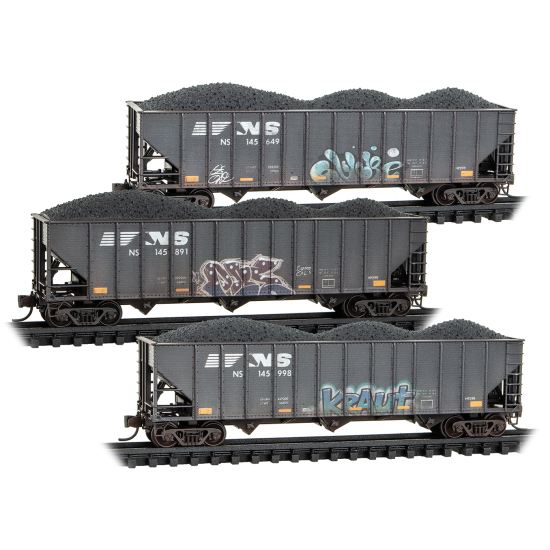 N Norfolk Southern Weathered 3-Pack N Norfolk Southern Weathered 3-Pack