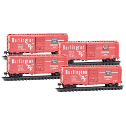 N Chicago, Burlington and Quincy 4-Car Runner Pack #240