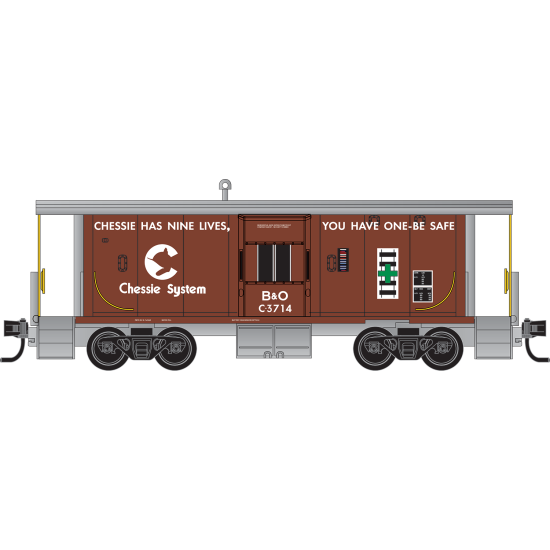 PRE ORDER: N Chessie Caboose 3-Pack #1 PRE ORDER: N Chessie Caboose 3-Pack #1