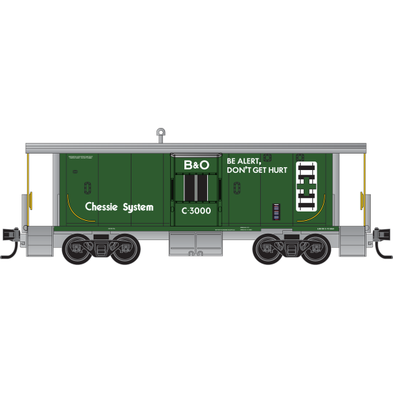 PRE ORDER: N Chessie Caboose 3-Pack #1 PRE ORDER: N Chessie Caboose 3-Pack #1