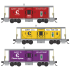 PRE ORDER: N Chessie Caboose 3-Pack #2