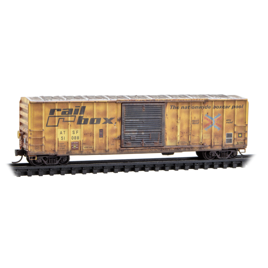 N Repatch Railbox #10 - ATSF ex-Railbox Rd# 51088