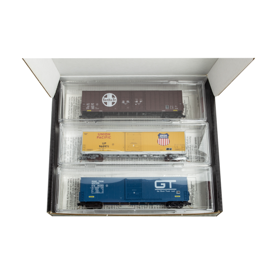 N From the Vault - 60' High Cube Boxcar 3-Car Set