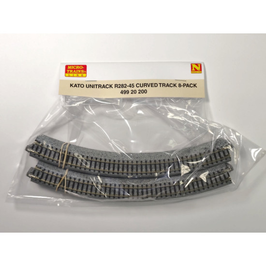 N KATO UniTrack R282-45 Curved Track (8-Pack)