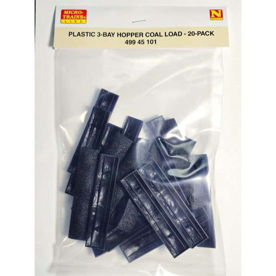 N Plastic 3-Bay Hopper Coal Load (20-Pack)