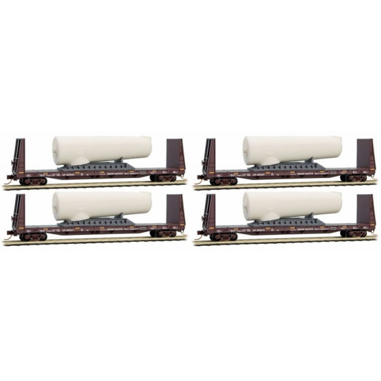 N Union Pacific Wind Turbine Generator 4-Car Runner Pack (Vault)