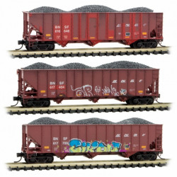 N BNSF Weathered 3-Pack (Vault)
