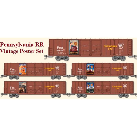 N Pennsylvania Railroad Vintage Poster Set (Vault)