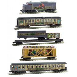 N Dr. Mort's Creepy Carnival Train Set with Locomotive (Vault)