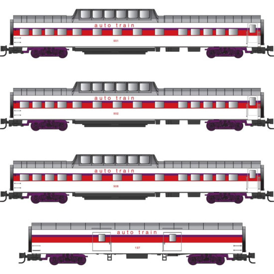 Z Auto Train Lightweight Passenger 4-Pack (Vault)