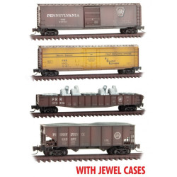 Z Pennsylvania Railroad Weathered 4-Pack (Vault)