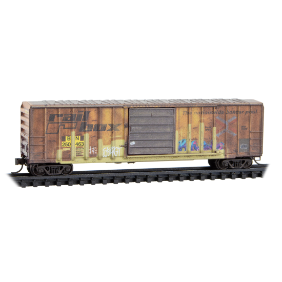 PRE ORDER: N Weathered Burlington Northern ex-Railbox