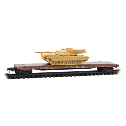 PRE ORDER: N ATSF Weathered 2-Pack w/ M1 Abrams Tank Kits