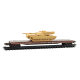 PRE ORDER: N ATSF Weathered 2-Pack w/ M1 Abrams Tank Kits