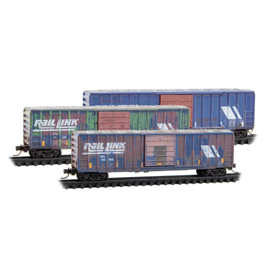 N Montana Rail Link Weathered 3-Pack 
