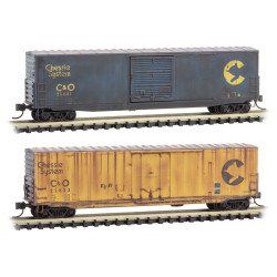 Chessie/C&O weathered 2pk - rel. 9/20