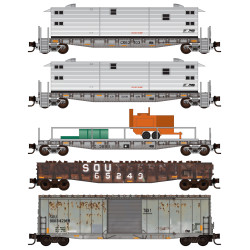 Norfolk Southern Weathered MOW 5-pk -Rel. 12/21 Norfolk Southern Weathered MOW 5-pk -Rel. 12/21