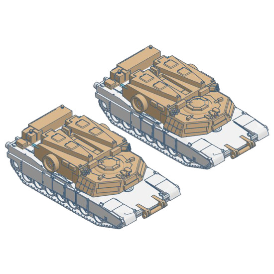 M1 Abrams Tank M1150 Assault Breacher - 2pk  - Rel. 12/21