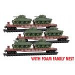 PRR Flat w/tanks 3-pk - FAMILY FOAM- Rel. 05/23
