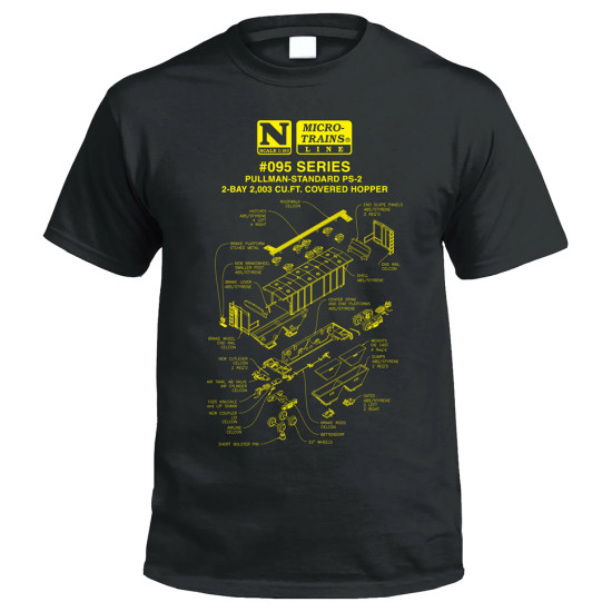 PS-2 Exploded View  Adult -X-LARGE T-Shirt -  Rel. 07/23